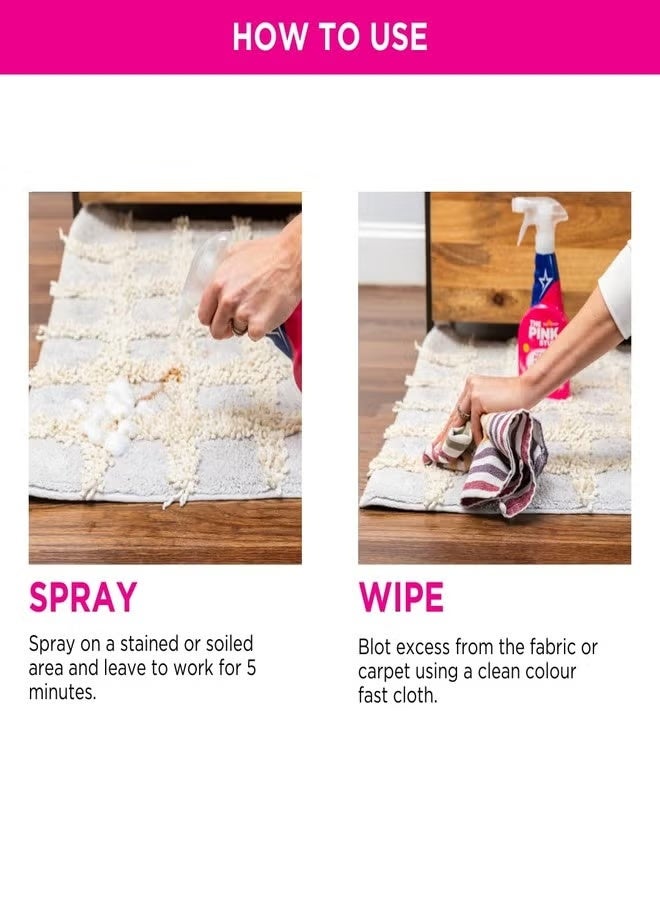 The Pink Stuff Carpet & Upholstery​ Cleaner 500ml - Image 4